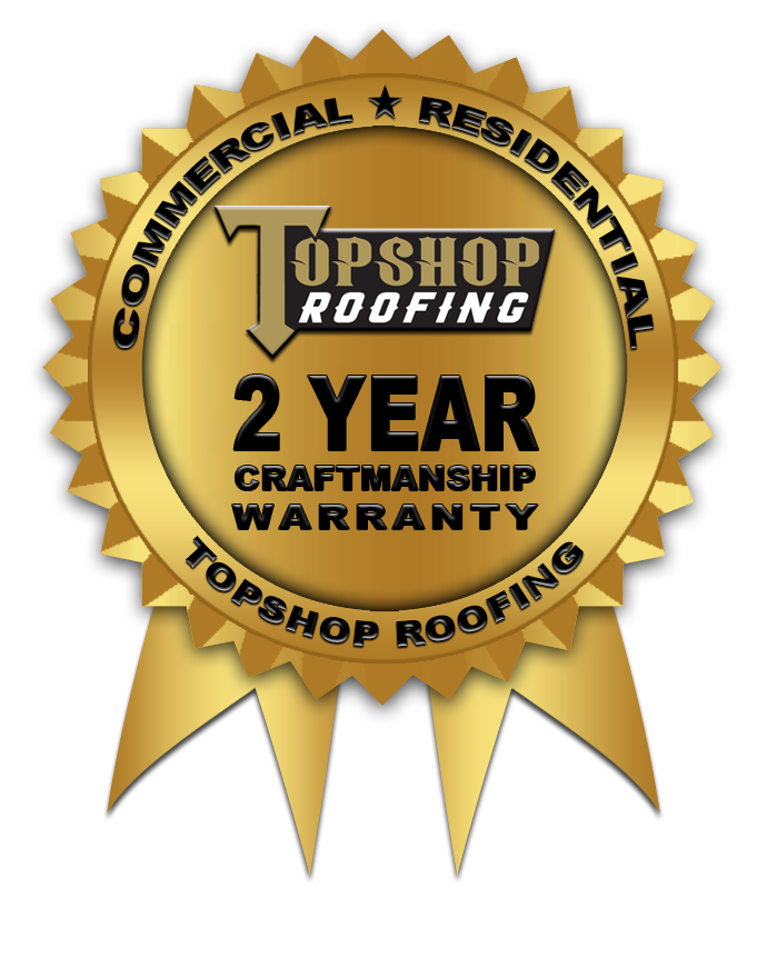 TopShop Roofing Crafted with Integrity, Built to Last seal